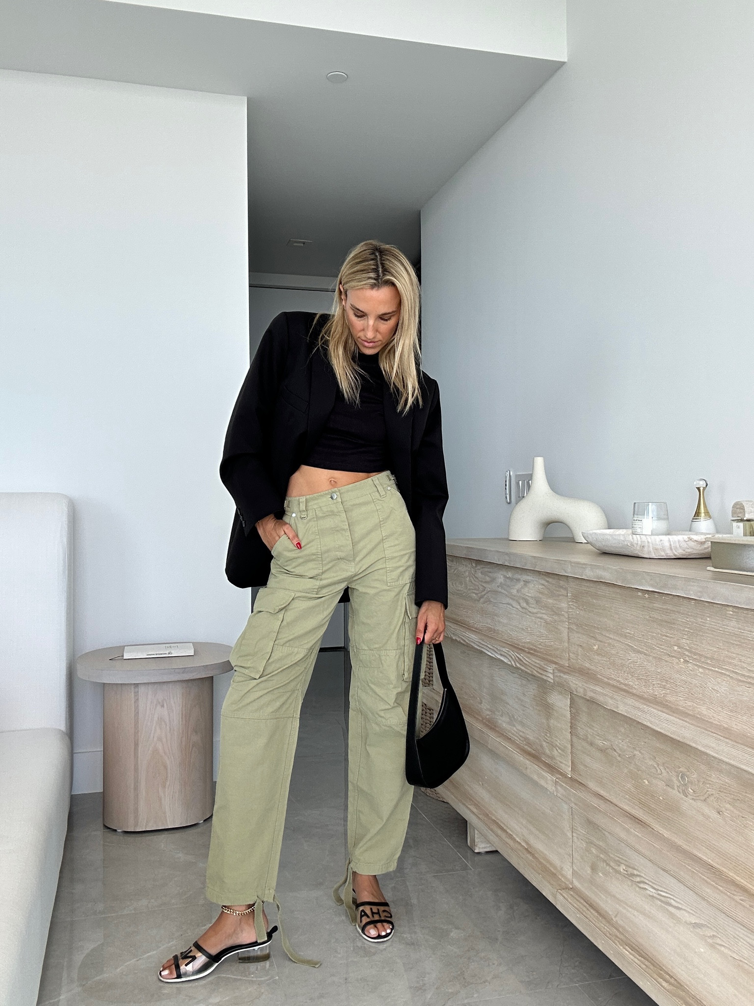 Cargo pants with an oversized blazer. Pants sold out but linked similar finds at revolve .

Work outfit, workwear, casual outfit

#LTKSale #LTKstyletip #LTKFind