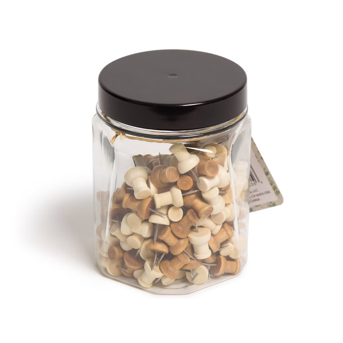 U Brands 150ct Wooden Push Pins with Jar | Target