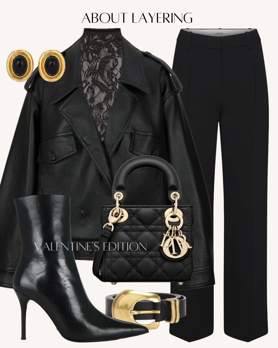 Soft lace. Sharp leather. No mixed signals.Valentine, but make it powerful. 🖤✨️

#LTKValentine #LTKootd #LTKSaleAlert
