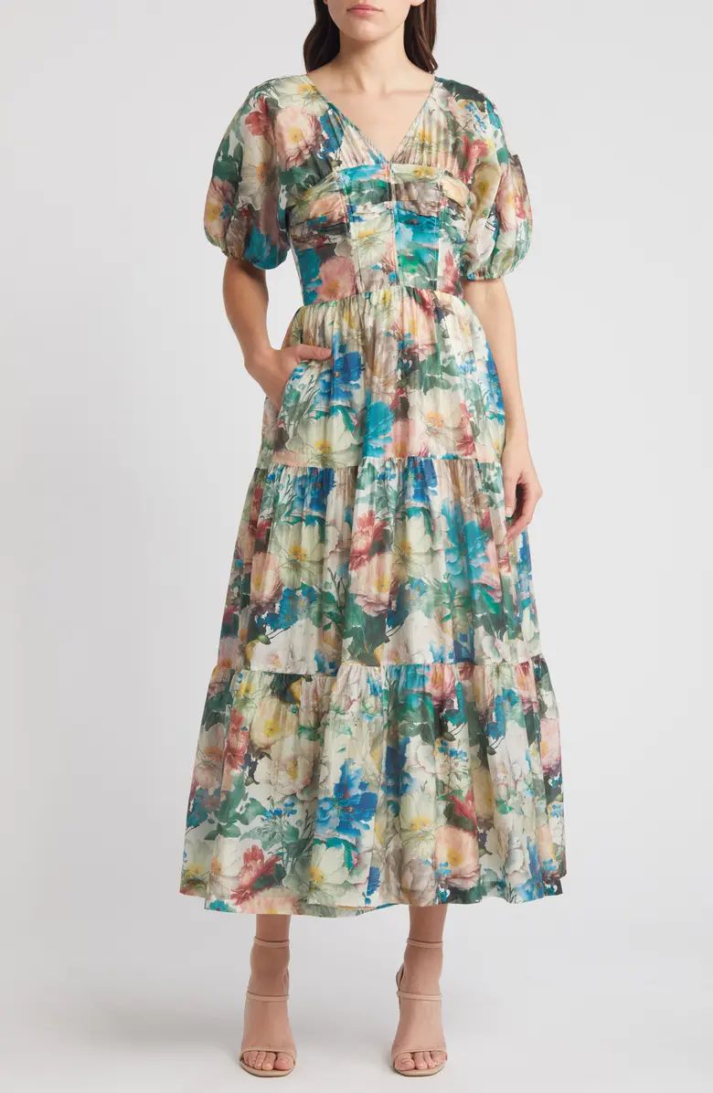 Floral Print Tiered Dress | Nordstrom