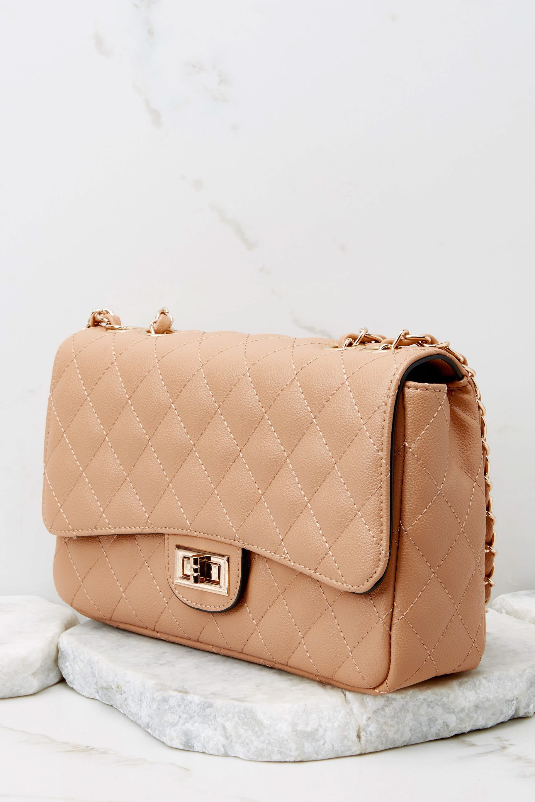 Look No Further Light Camel Bag | Red Dress 