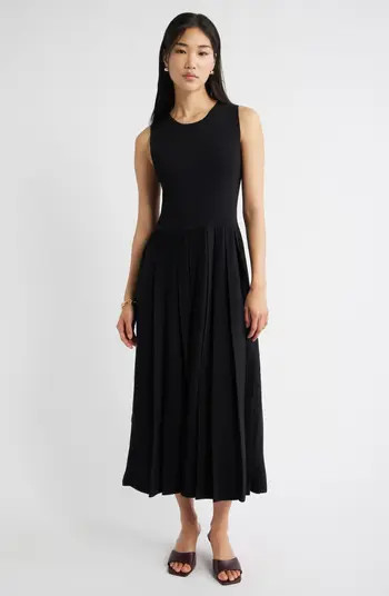 Sleeveless Pleated Sweater Dress | Nordstrom