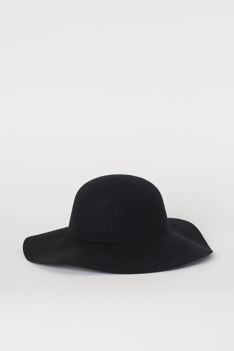 Gefilzter Wollhut - Schwarz -  | H&M DE | H&M (DE, AT, CH, NL, FI)