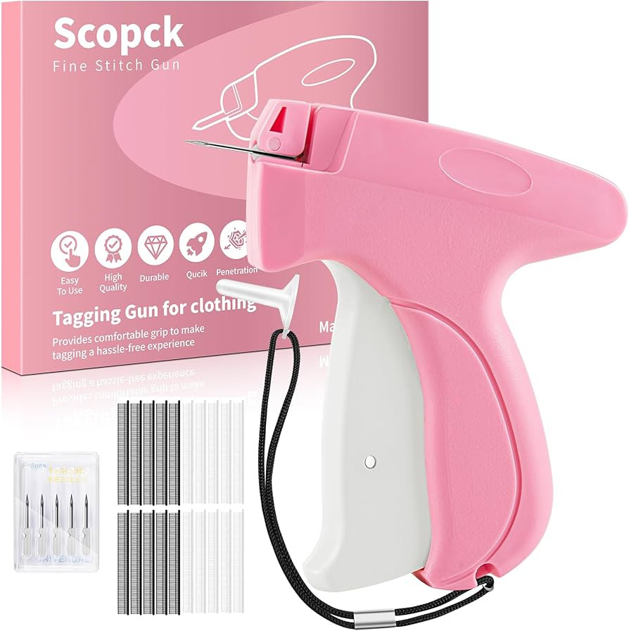 Stitch Gun for Clothes - Handheld Stitch Gun Quick Clothing Fixer - Tagging Gun - Includes 6 Need... | Amazon (US)
