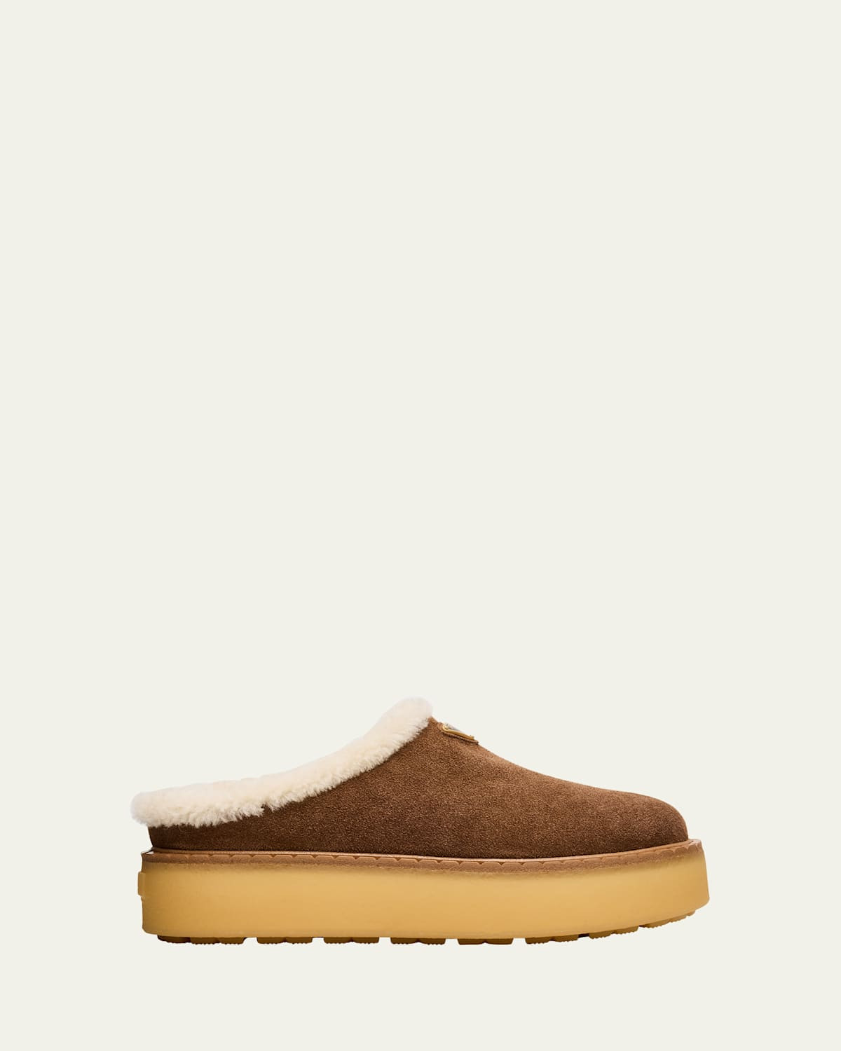 Suede Shearling Cozy Platform Mules | Bergdorf Goodman