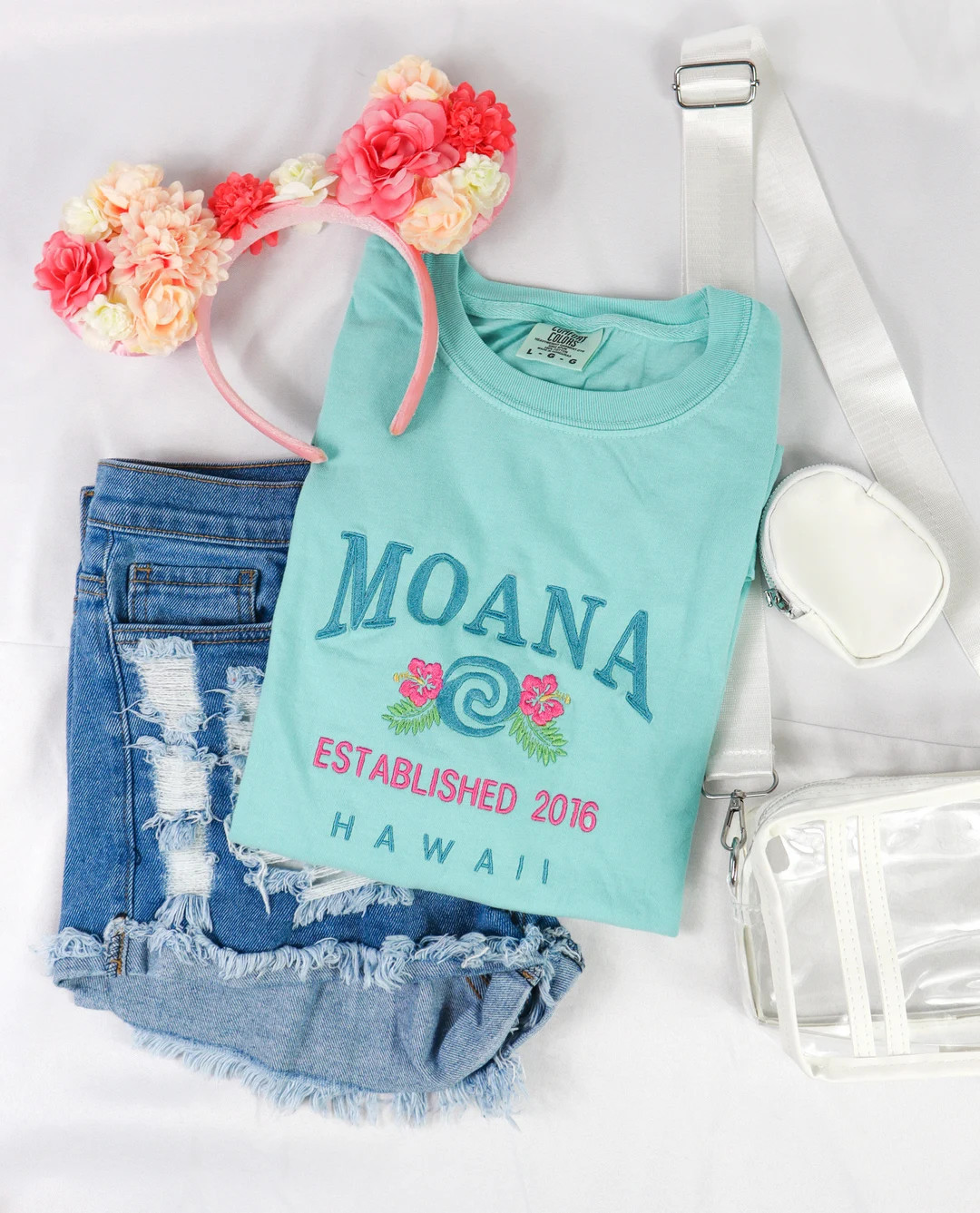 Moana Embroidery T-shirt, Princess Inspired Embroidered Tshirt,disney Princess Shirts,embroidered... | Etsy (US)