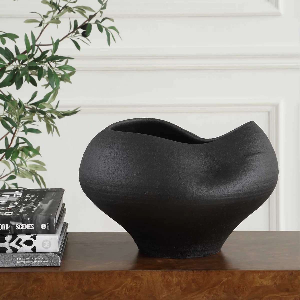 Uttermost Nocturne Textured Black Bowl | Wayfair North America