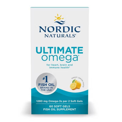 Nordic Naturals Ultimate Omega 3 Fish Oil Supplement Softgels - 60ct | Target