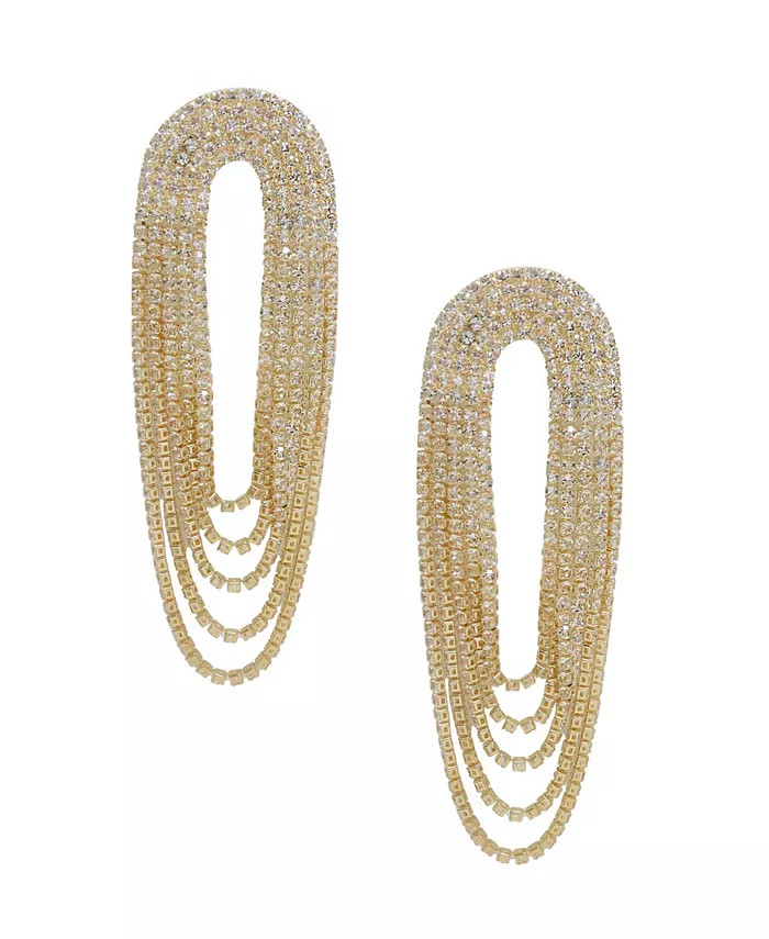 ETTIKA Crystal Drape Fringe Earrings & Reviews - Earrings - Jewelry & Watches - Macy's | Macys (US)