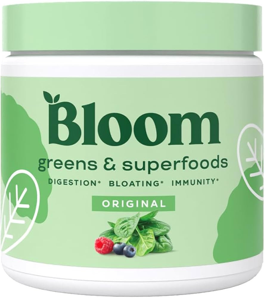 Bloom Nutrition Super Greens Powder Smoothie & Juice Mix - Probiotics for Digestive Health & Bloa... | Amazon (US)