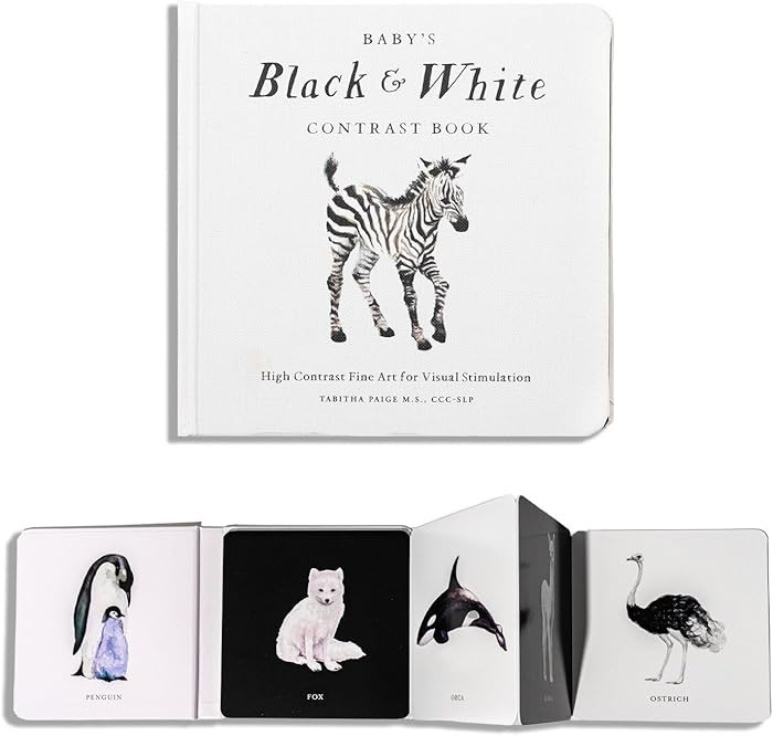 Baby's Black and White Contrast Book: High-Contrast Art for Visual Stimulation at Tummy Time (Our... | Amazon (US)
