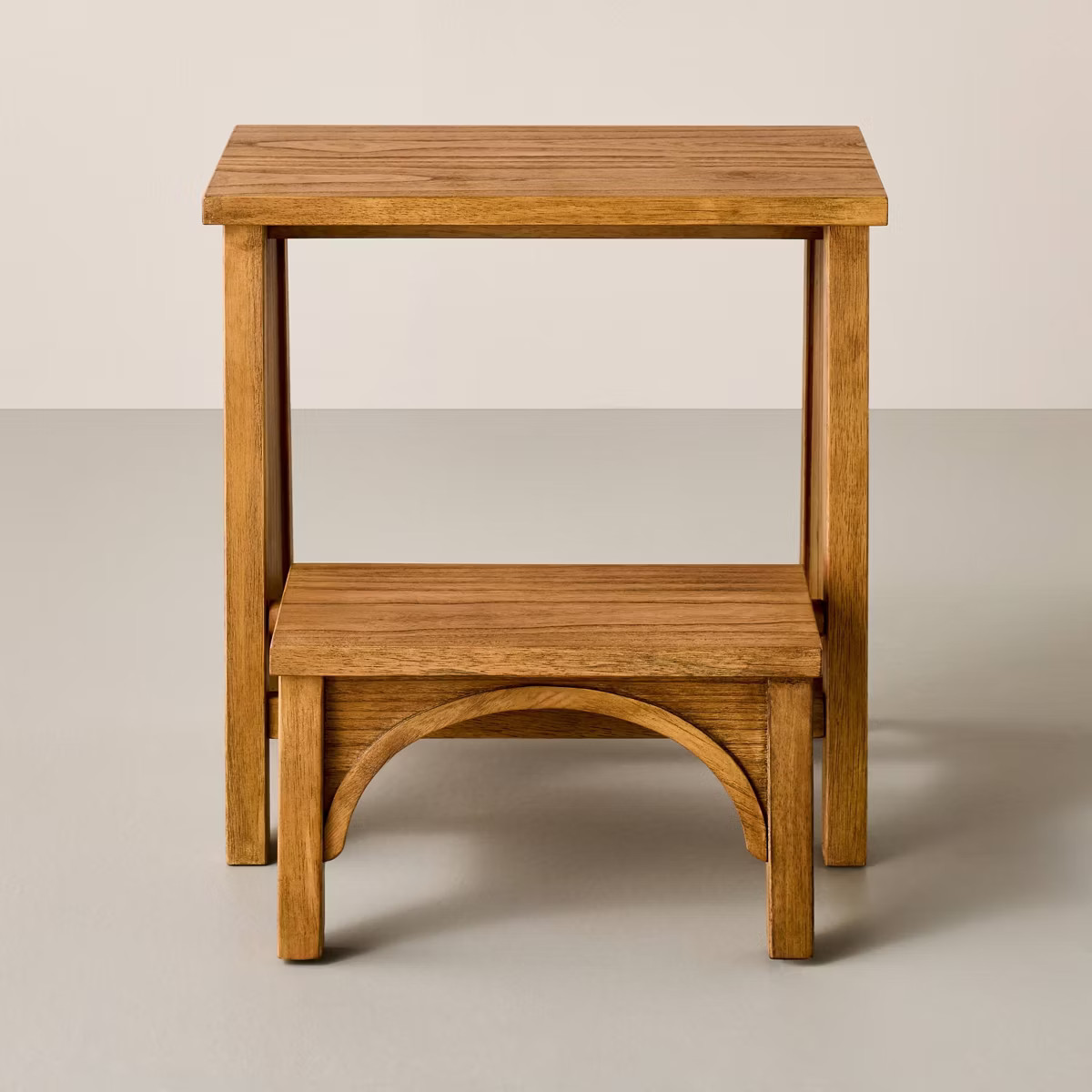 Arch Step Stool Aged Oak - Hearth & Hand™ with Magnolia | Target
