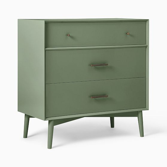 Mid-Century Narrow Dresser Celadon | West Elm (US)