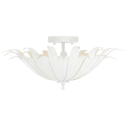 Capital Lighting Eden 18" Wide 3-Light White Semi-Flush Ceiling Light | Lamps Plus
