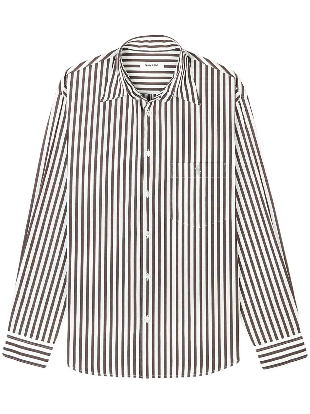 oversized striped cotton shirt | Farfetch Global