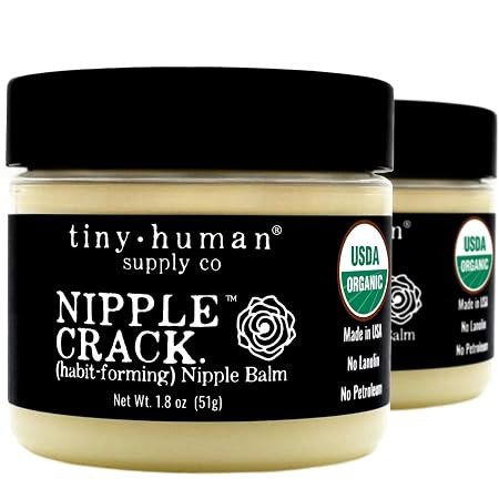 Organic Nipple Cream, Nipple Crack Lanolin Free Nipple Butter (2 Pack), Balm for Breastfeeding Mo... | Amazon (US)
