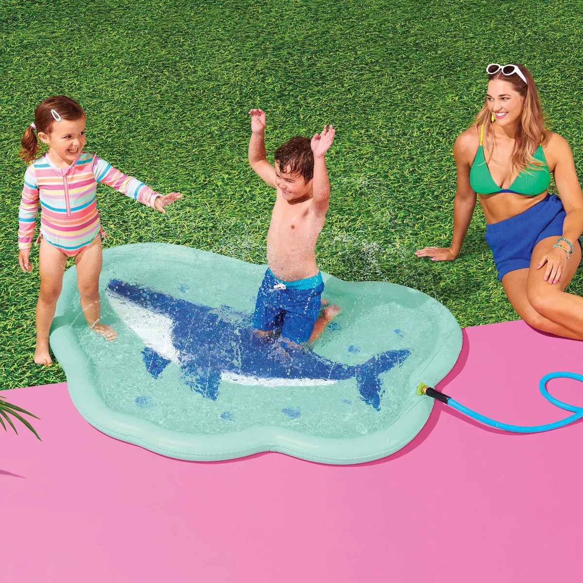 Shark Splash Pad Novelty Floats - Sun Squad\u2122: Water Inflatables for Kids | Target