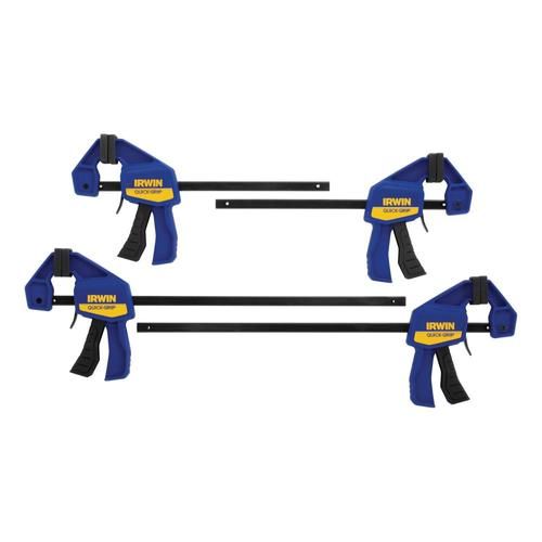 IRWIN QUICK-GRIP 4-Pack Assorted Mini One Handed Bar Clamp | Lowe's