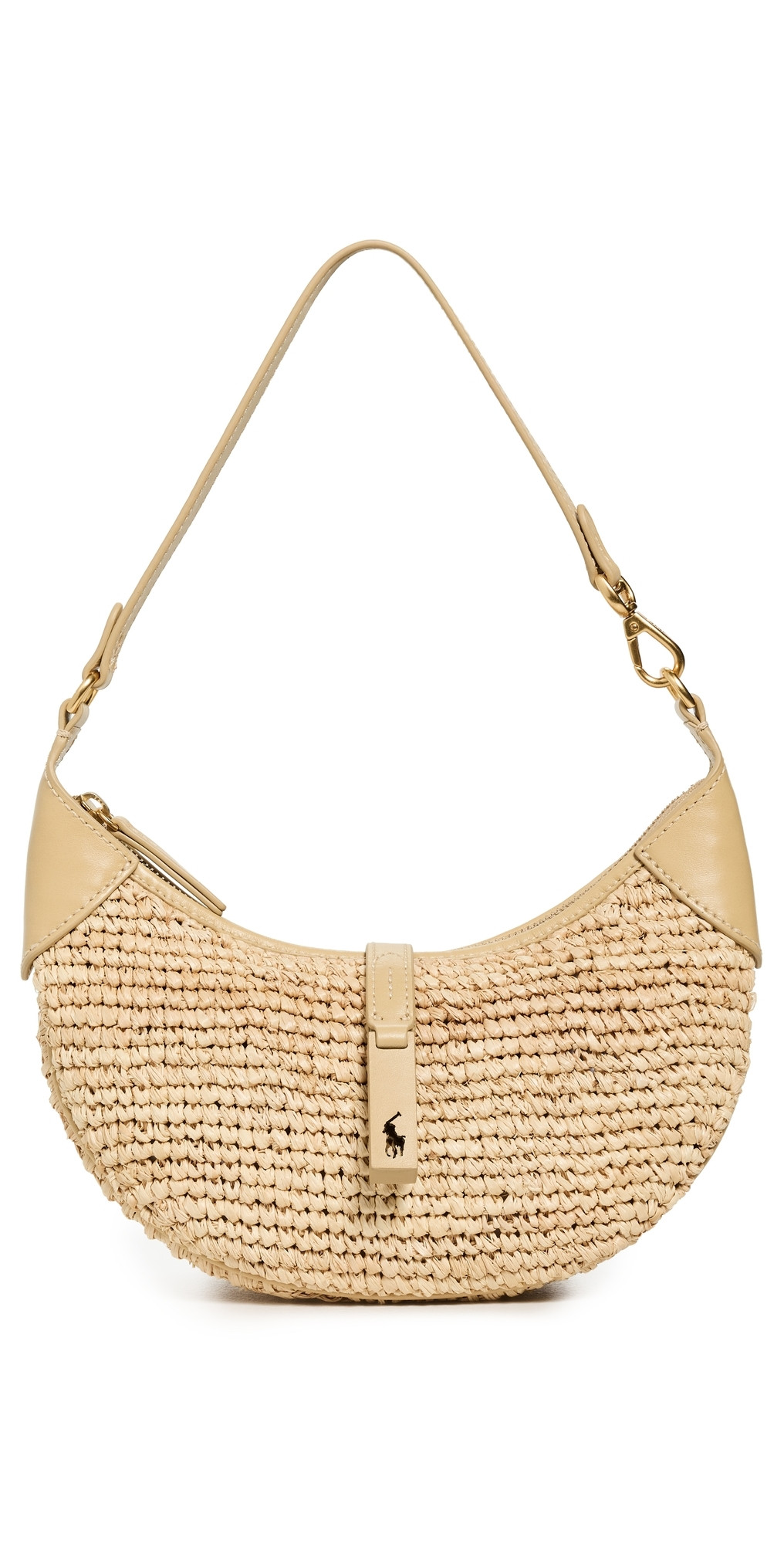 Polo Ralph Lauren Polo I. D. Raffia Mini Shoulder Bag Natural/Cashmere One Size | Shopbop