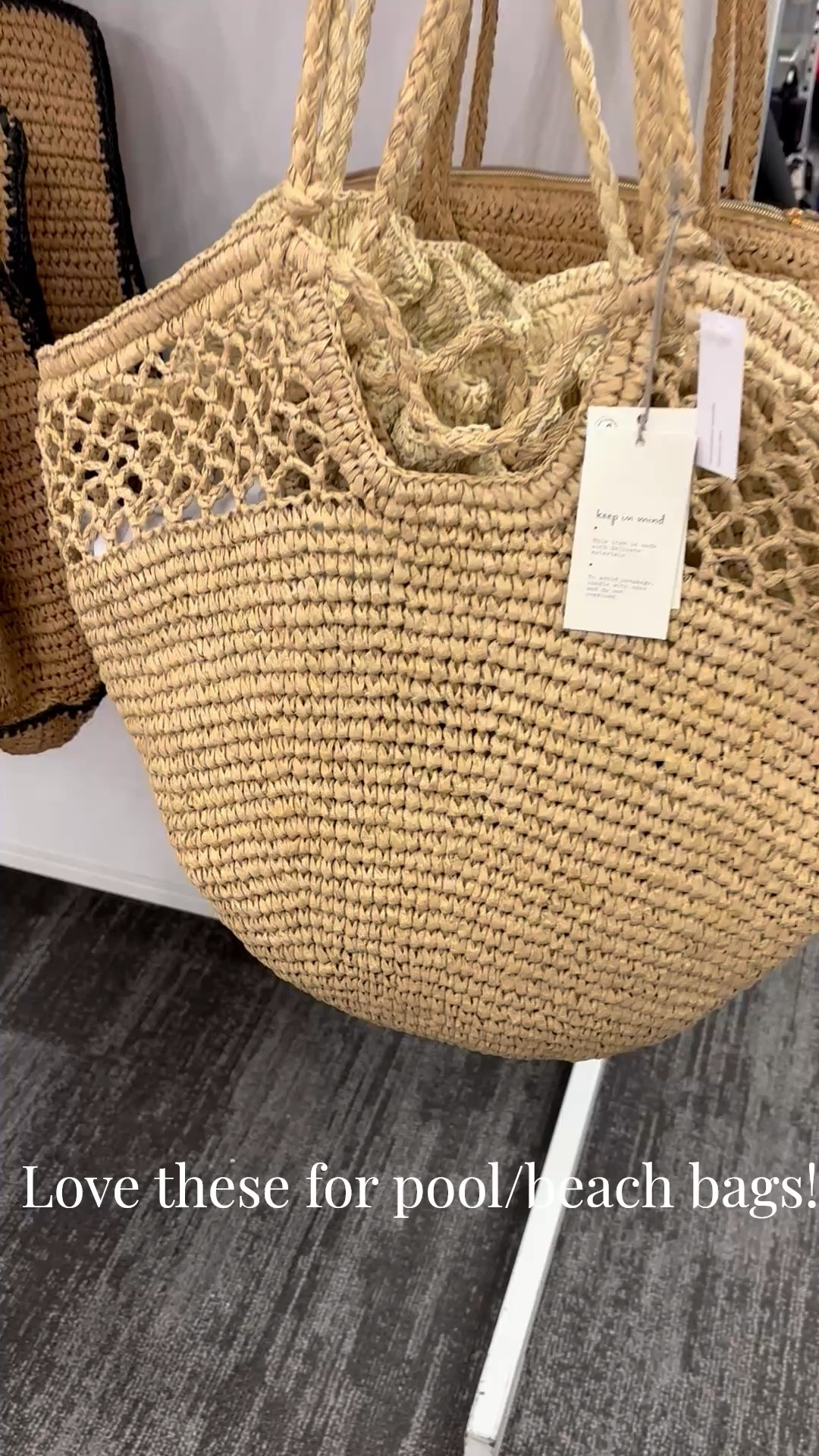 I love these!! Perfect for those beach vacations! I don’t think the first bag has been released online yet! I’ll keep an eye out for it!


Beach bag, straw bag, pool bag, beach vacation looks, beach vacation outfits, straw beach bag, travel bag, travel outfit, resort wear, target finds 

#LTKTravel #LTKSeasonal #LTKSwim