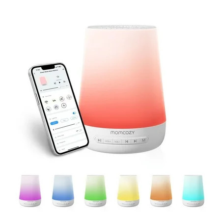 Momcozy Baby Sound Machine, White Noise Machine with Night Light,Timer Baby Soother,34 Soothing Sounds, App Control, | Walmart (US)