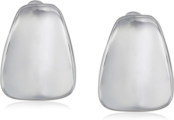 Robert Lee Morris Soho Silver Wide Wedge Clip-On Earrings | Amazon (US)