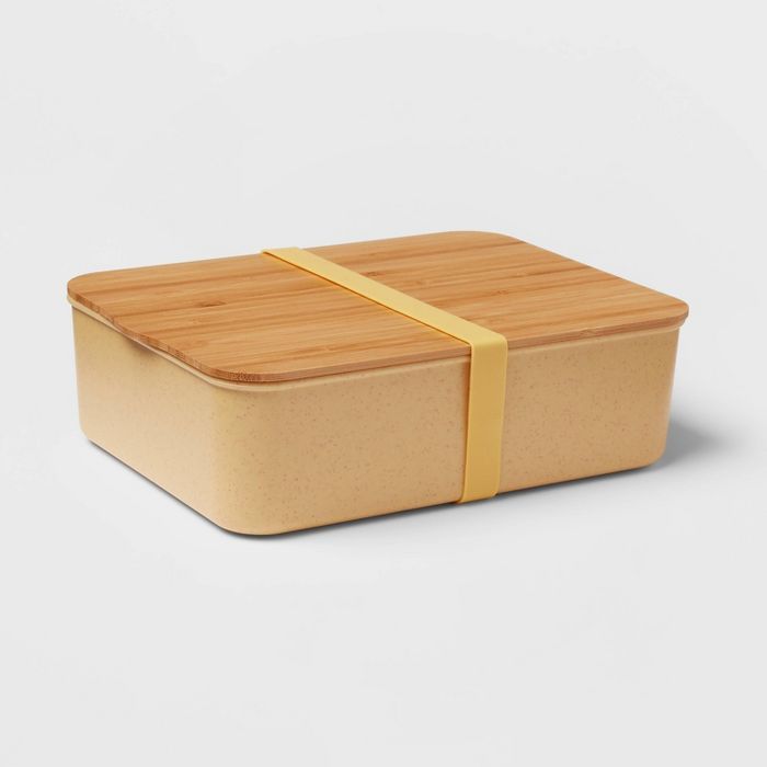 Bento Box with Bamboo Lid Sun Eclipse Orange - Threshold™ | Target