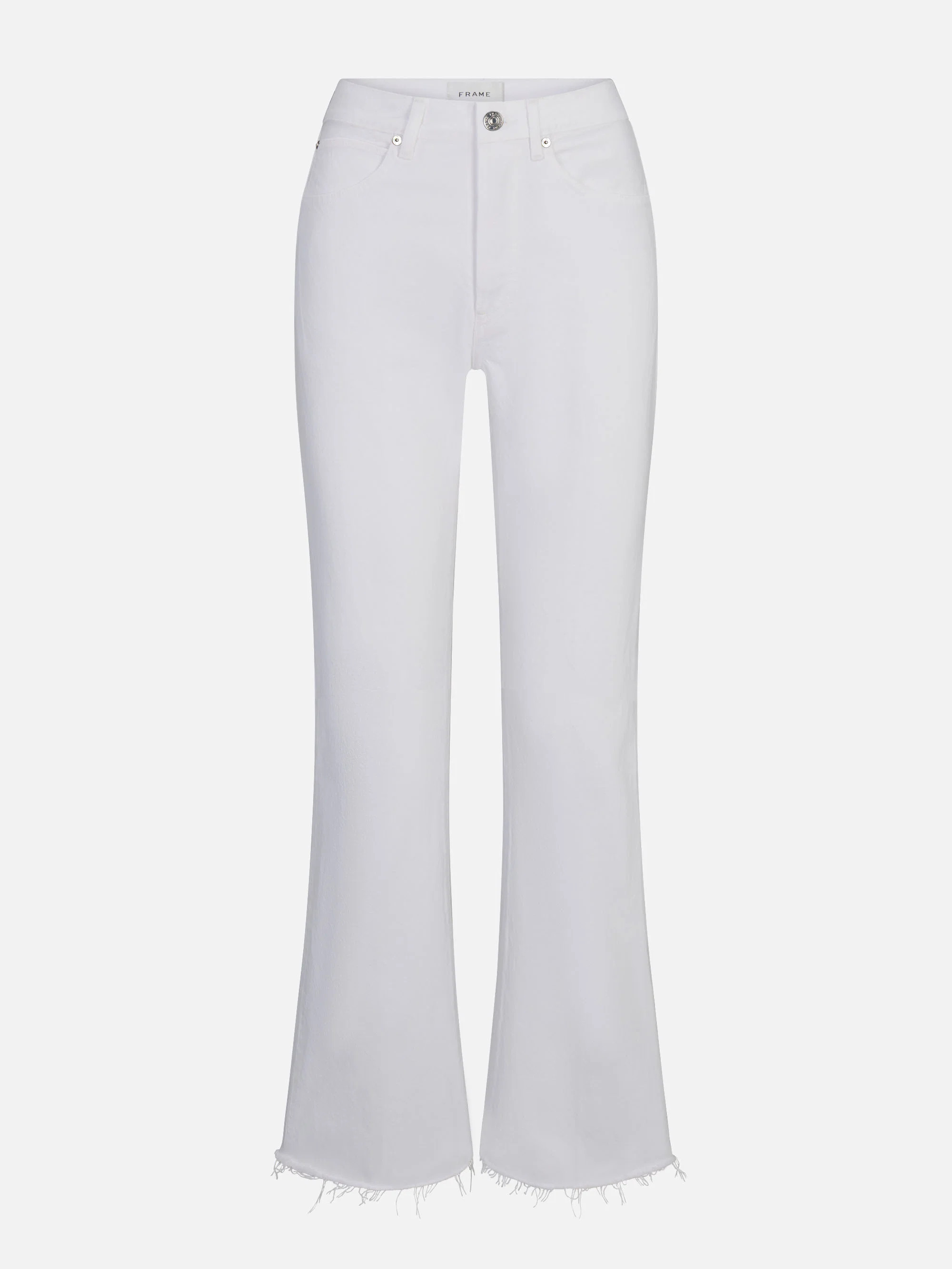 The Pixie Lax Jean -- White Raw Fray | Frame Denim