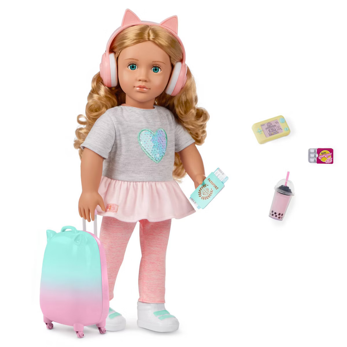 Our Generation 18" Doll with Luggage and Travel Accessories Set | Target