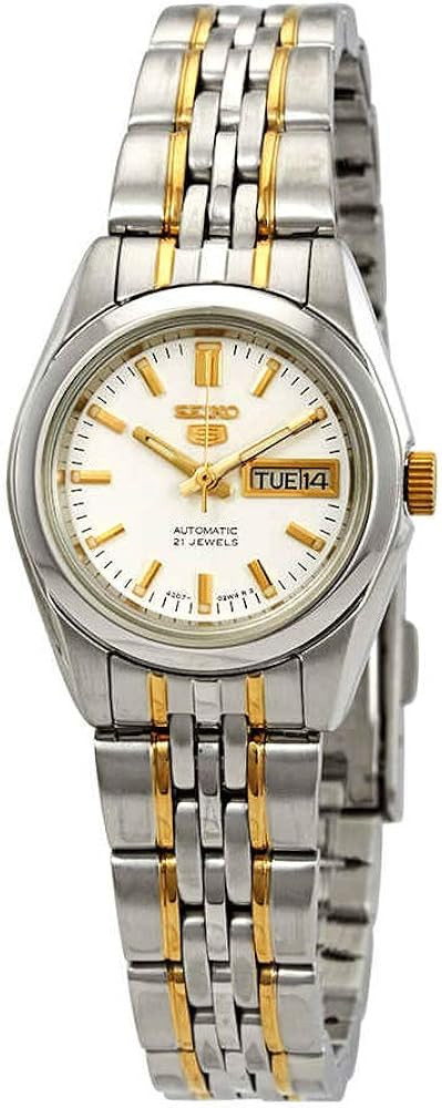 SEIKO Series 5 Automatic White Dial Ladies Watch SYMA35 | Amazon (US)