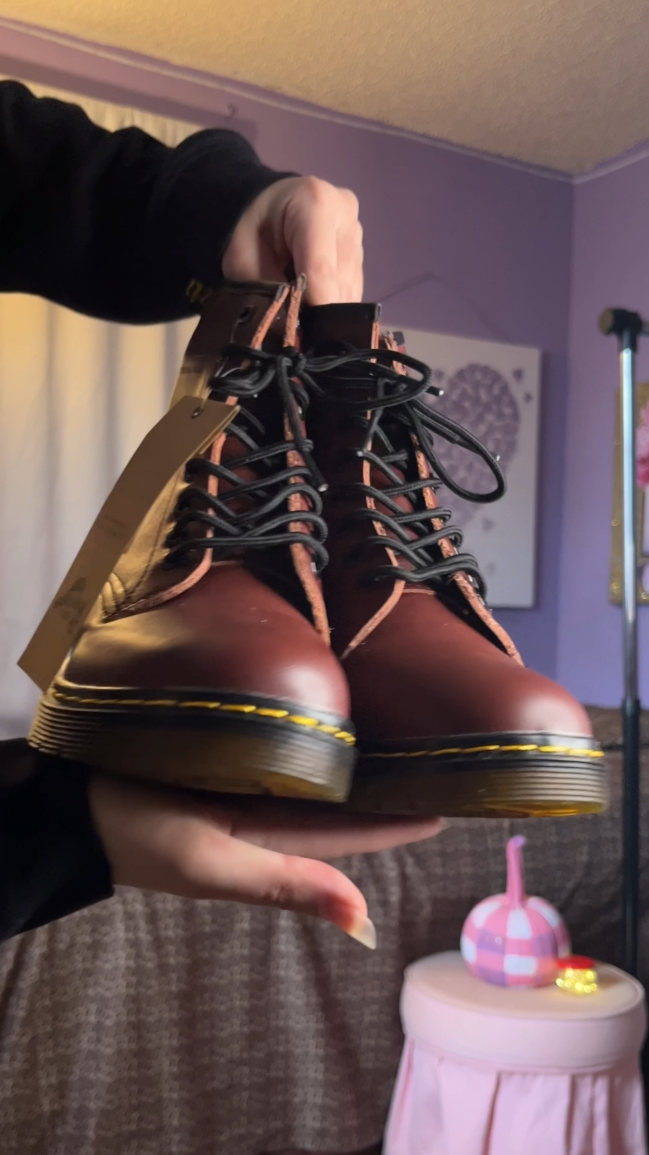 Doc marten dupes, they look just like the real ones. They are more affordable but cheaper quality. I got the size I would usually wear and it ran big so size down for these boots.
