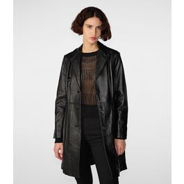 Nora Button Down Lamb Trench | Wilsons Leather