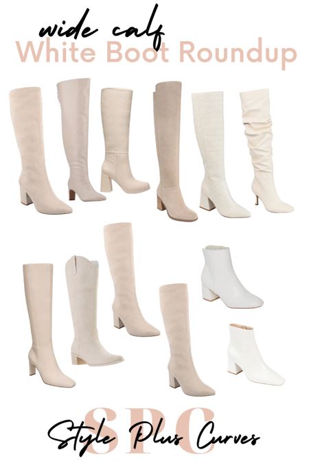 I got ANOTHER question about white boots, this time booties were included! With spring around the corner I’m not surprised, they are a staple. Here’s my wide calf white boot roundup!

#LTKplussize #LTKshoecrush #LTKSeasonal