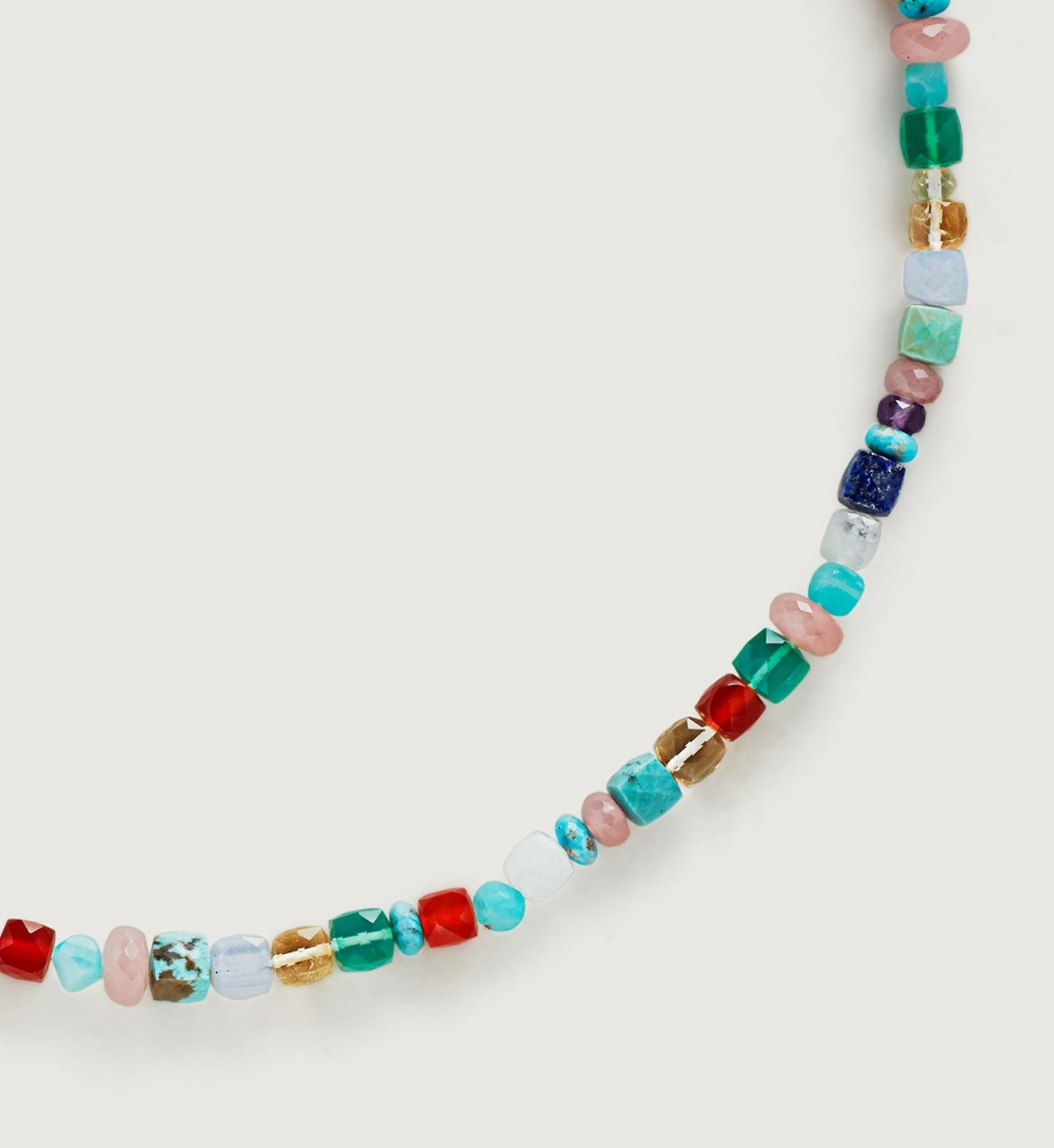 Freedom Beaded Gemstone Necklace adjustable 43-46cm/17-18' | Monica Vinader (US)