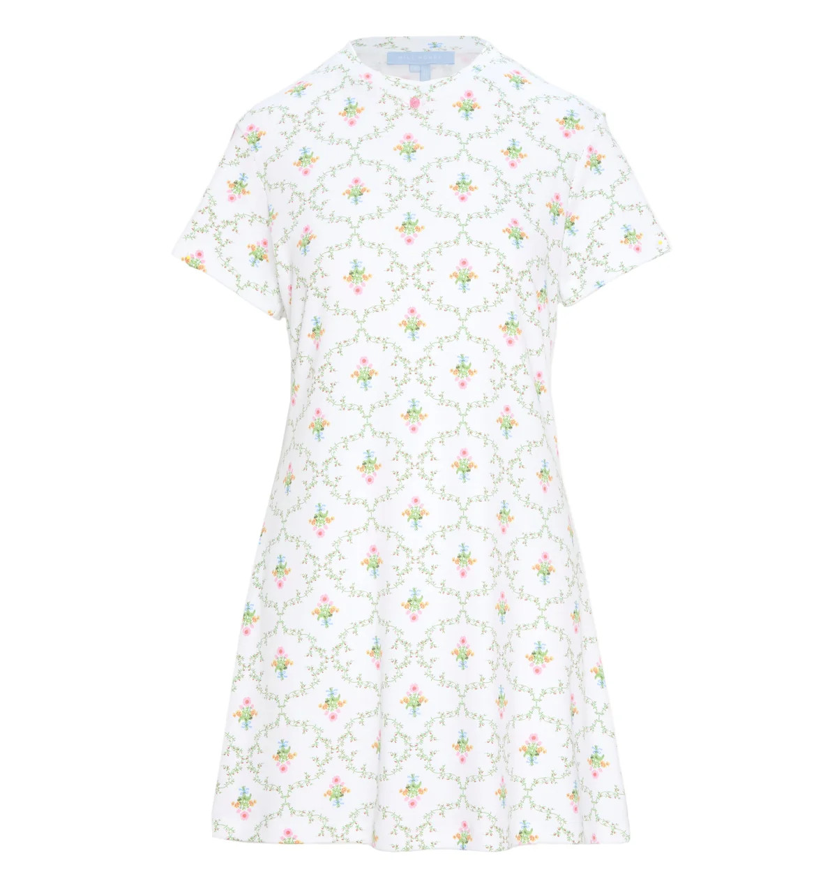 The Maggie Nightgown in Pastel Trellis | Over The Moon