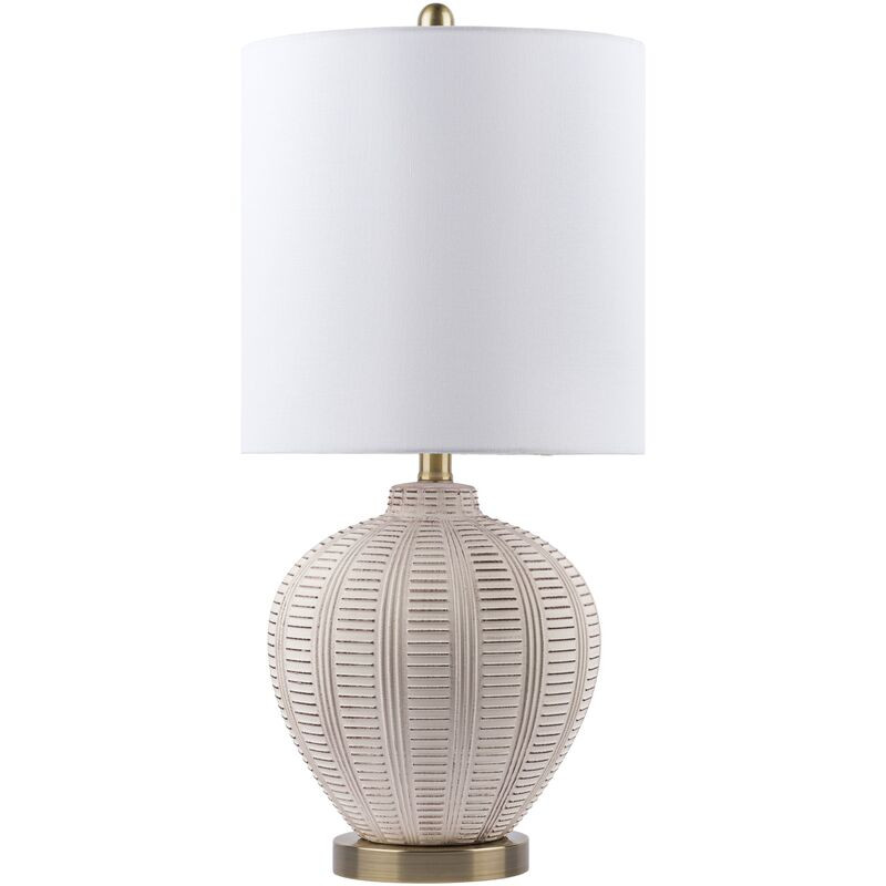 Raya Table Lamp, Off-White Glaze | One Kings Lane