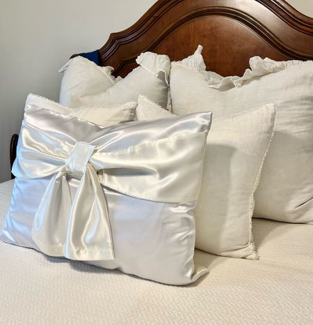 Silk pillowcase: growing up a was always hear about sleeping on a silk pillowcase for your hair and skin.  I have fine hair and sleeping in a silk pillowcase helps it from breaking. 
Not only does it help it’s also looks like a decorative pillow for your bed. @nurturelux


#LTKpillow
#LTKnurturelux

#LTKHoliday #LTKstyletip #LTKbeauty #LTKCyberweek