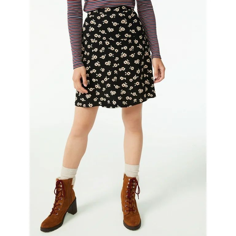 Free Assembly Women's Flutter Mini Skirt - Walmart.com | Walmart (US)