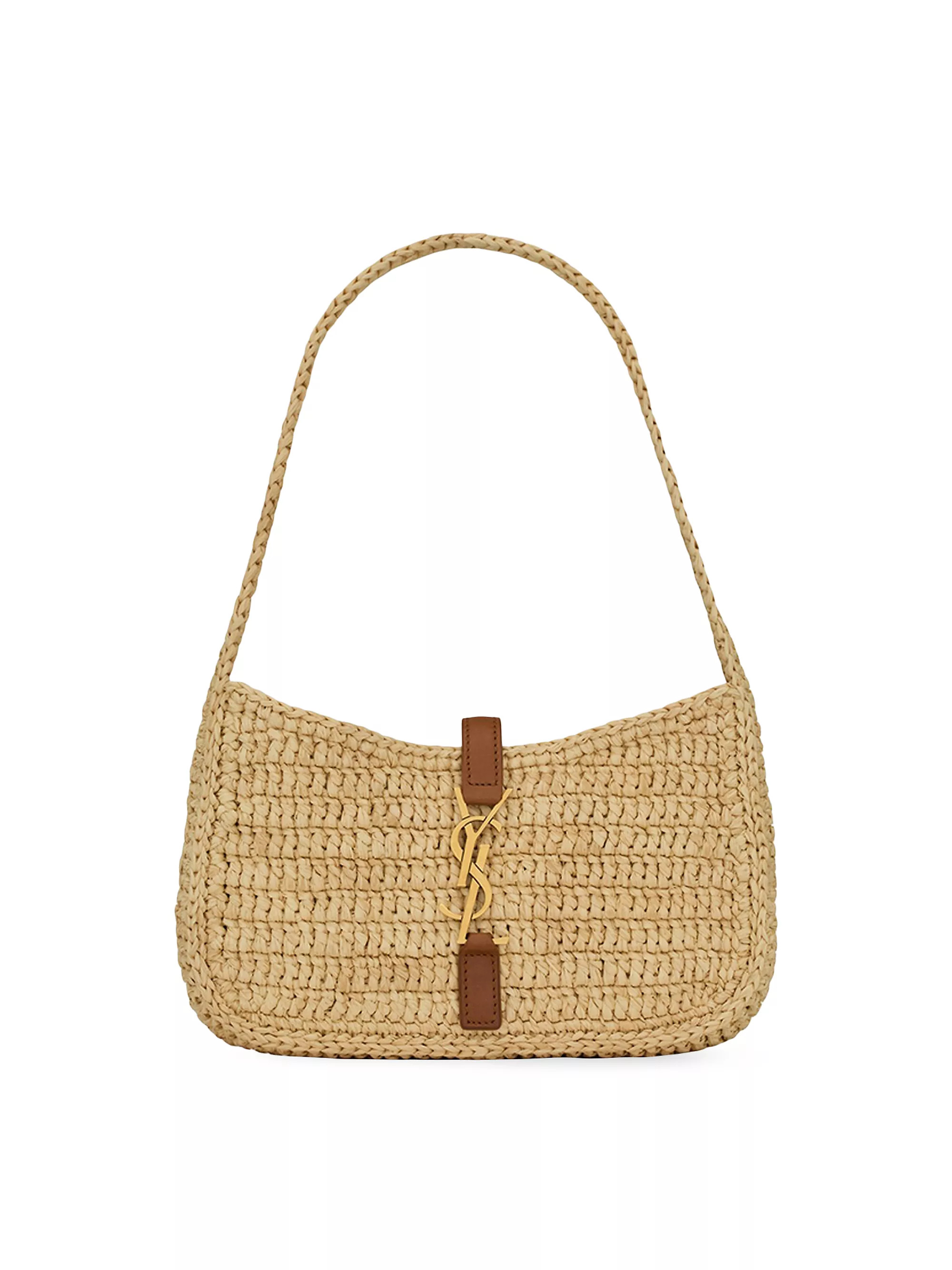 Le 5 A 7 Mini Hobo Bag in Raffia | Saks Fifth Avenue