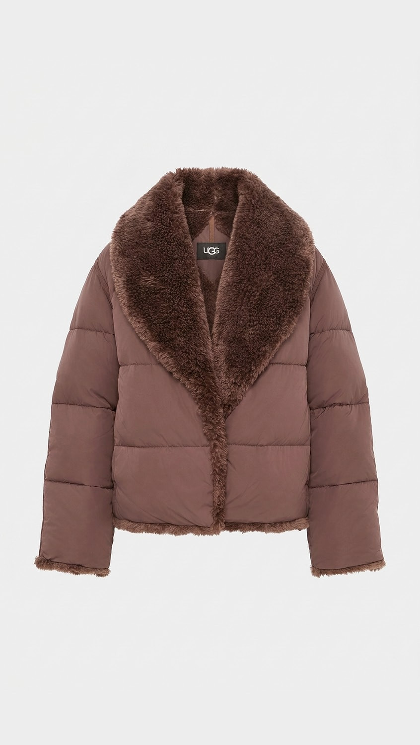UGG Wylda Puffer Jacket Burnt Cedar S | Shopbop