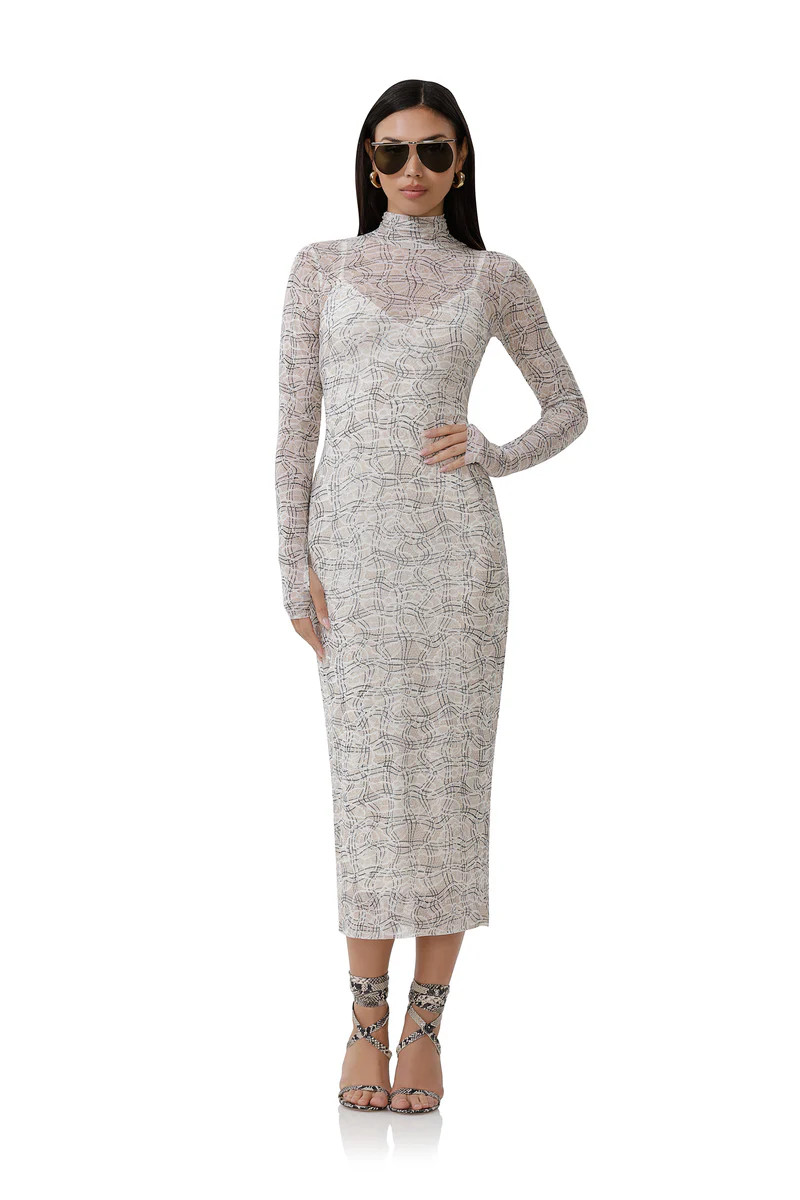 Shailene Dress - Lace Plaid | ShopAFRM