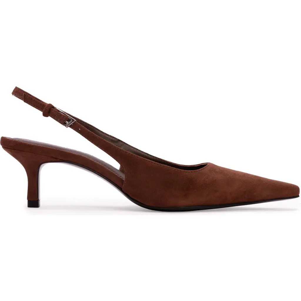 BLACK SUEDE STUDIO Lainey 50 Suede Pump in Brownie Suede at Nordstrom, Size 37.5 | Nordstrom