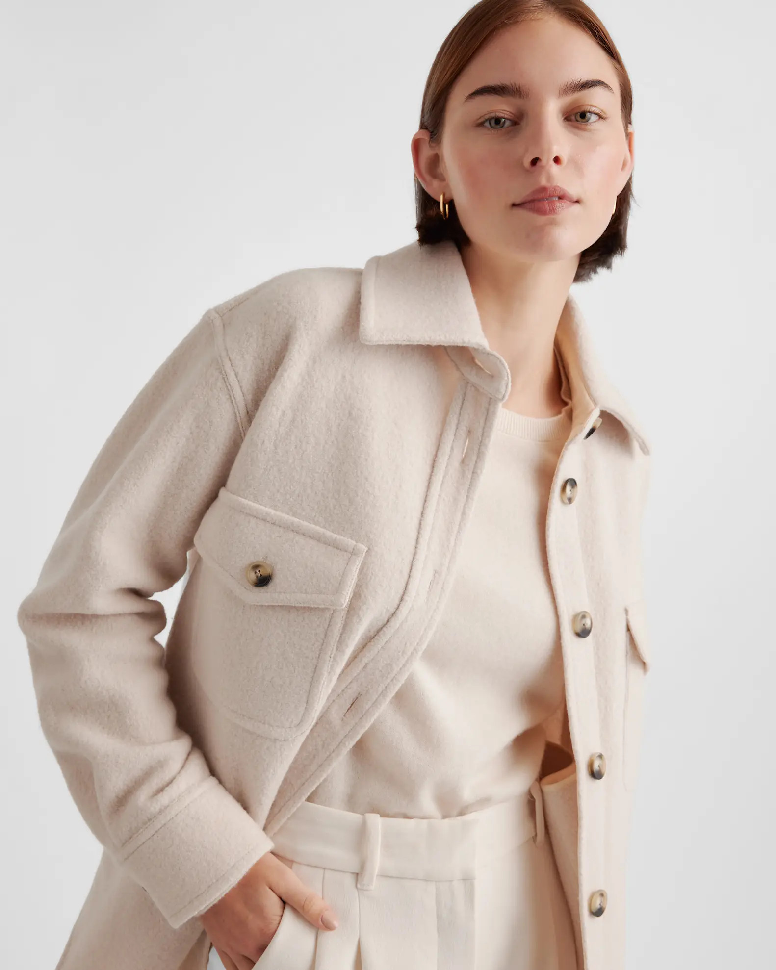 100% Merino Wool Shirt Jacket | Quince