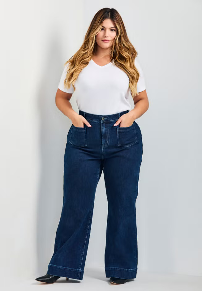 Emma Wide Leg Jean | Avenue
