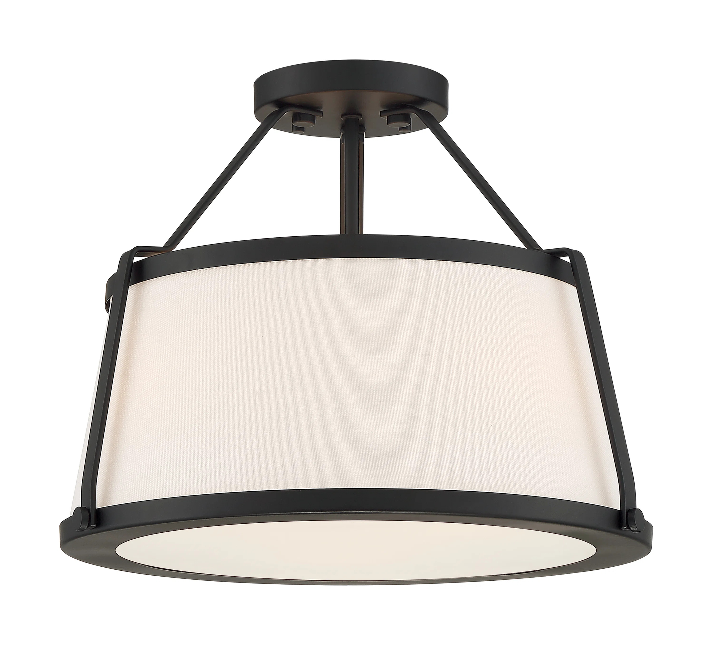 3 -Light 15.5" Semi Flush Mount | Wayfair North America