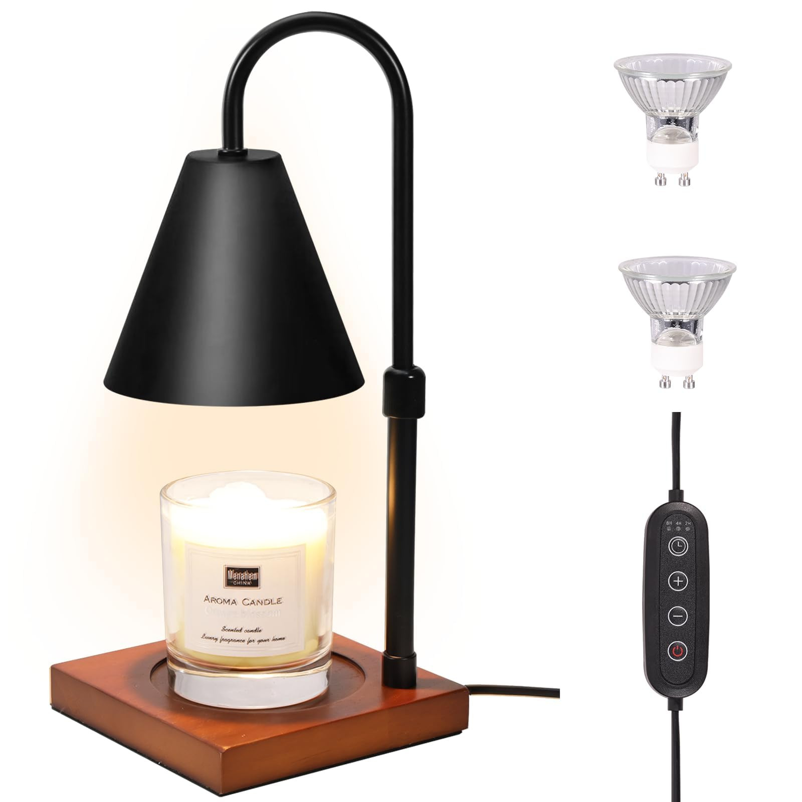 Candle Warmer Lamp with Timer, Electric Candle Lamp Warmer for Jar Candles, Gifts for Mom, Bedroo... | Amazon (US)