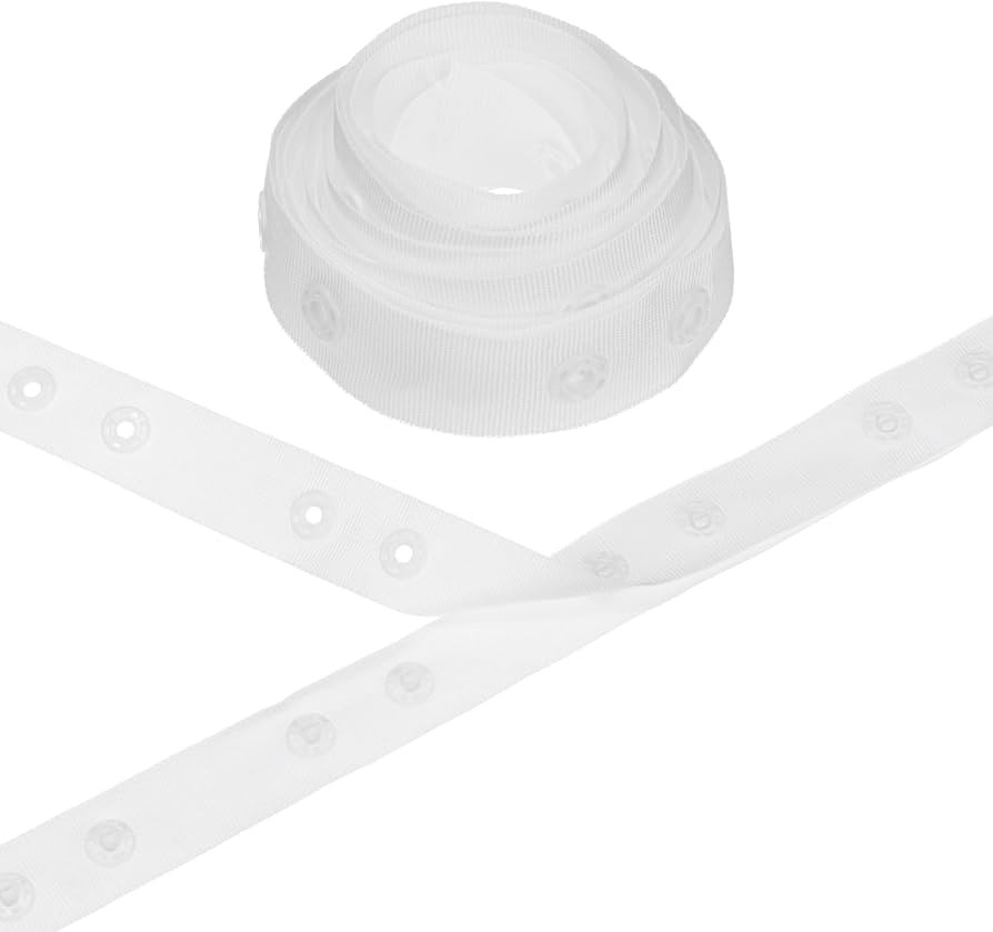 M METERXITY Plastic Snap Buttons, 2 Yards Plastic Snaps, Polyester Tape Hook & Eye Zipper Popper ... | Amazon (UK)