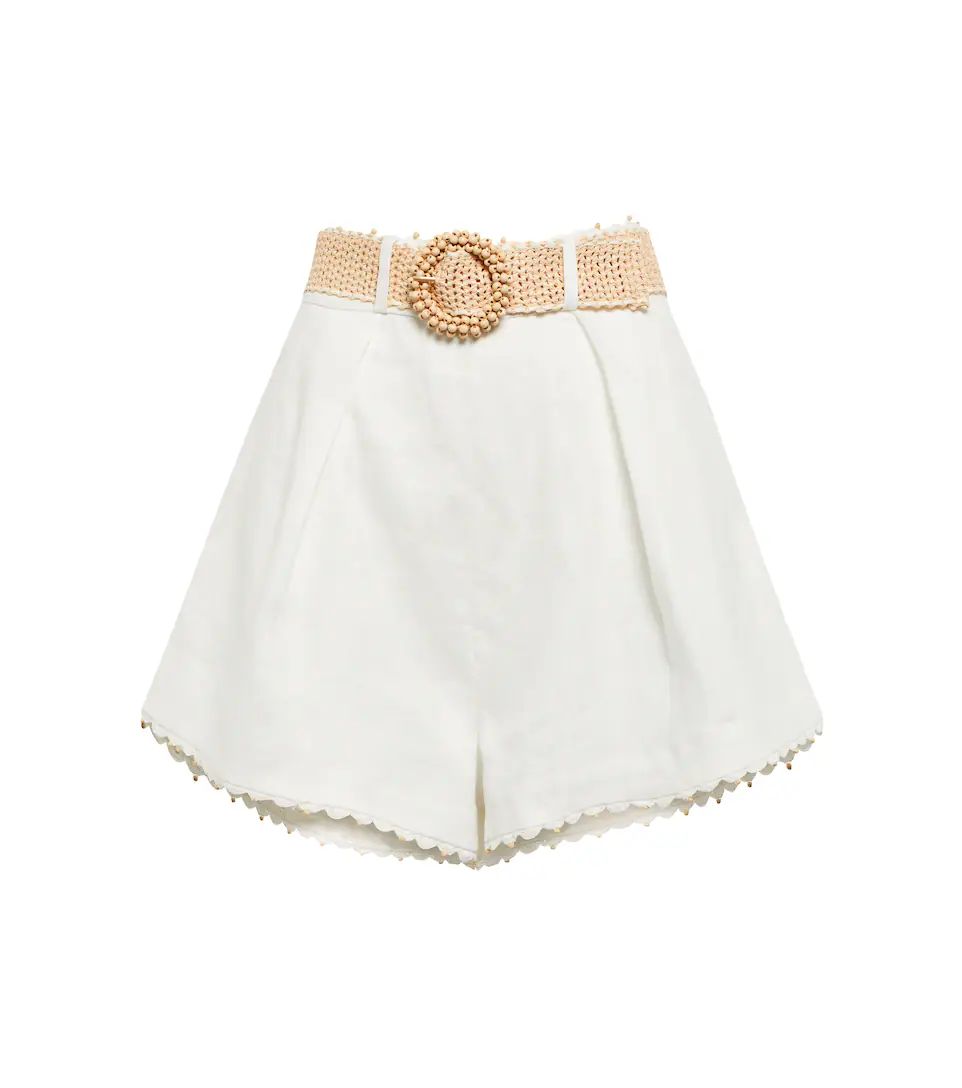 Paisley high-rise linen shorts | Mytheresa (DACH)