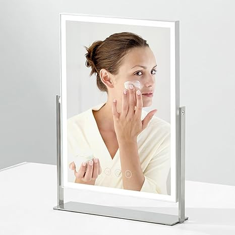 NEZZOE Vanity Mirror with Lights, 14 inch Dimmable Lighted Makeup Mirror, Tabletop Plug in LED Mi... | Amazon (US)