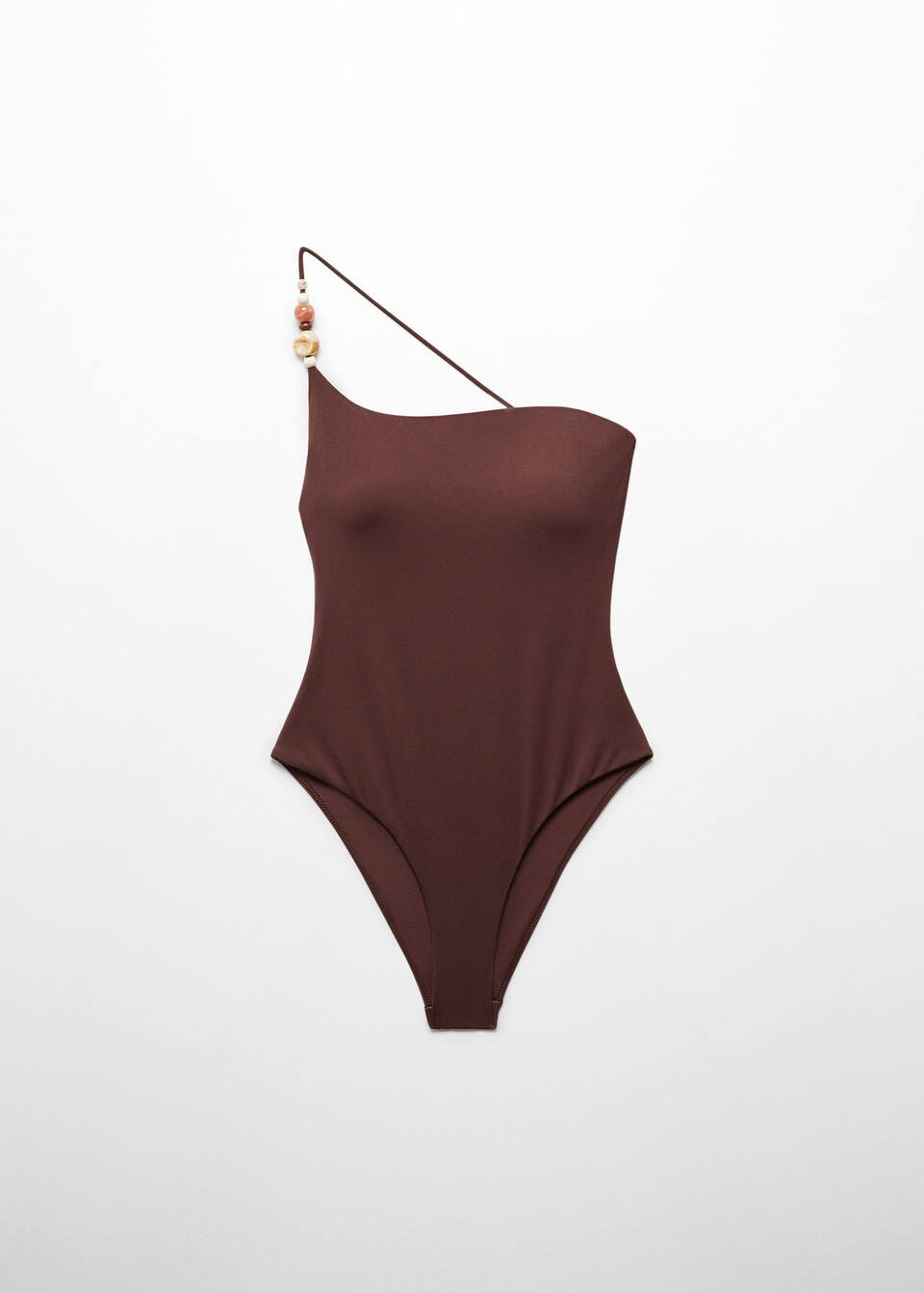 Asymmetric swimming costume beads -  Women | Mango United Kingdom | MANGO (UK)